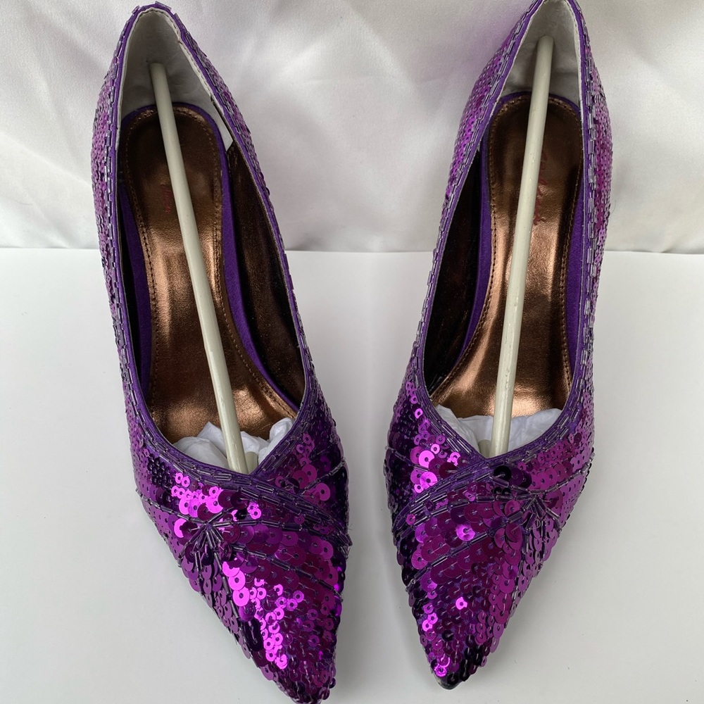 Purple sequin high heels (Stefani collection)